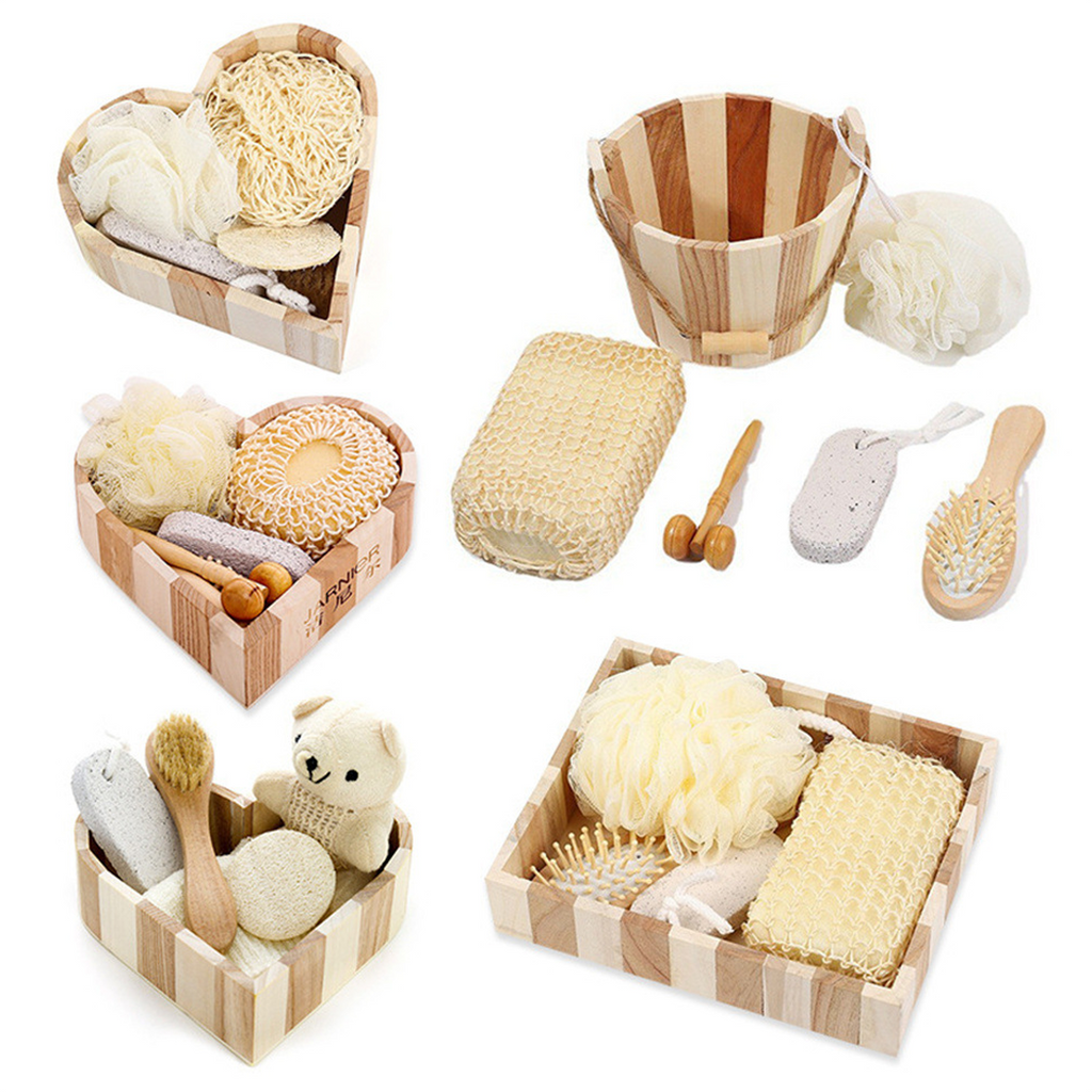 Heart Bath Set with Brushes