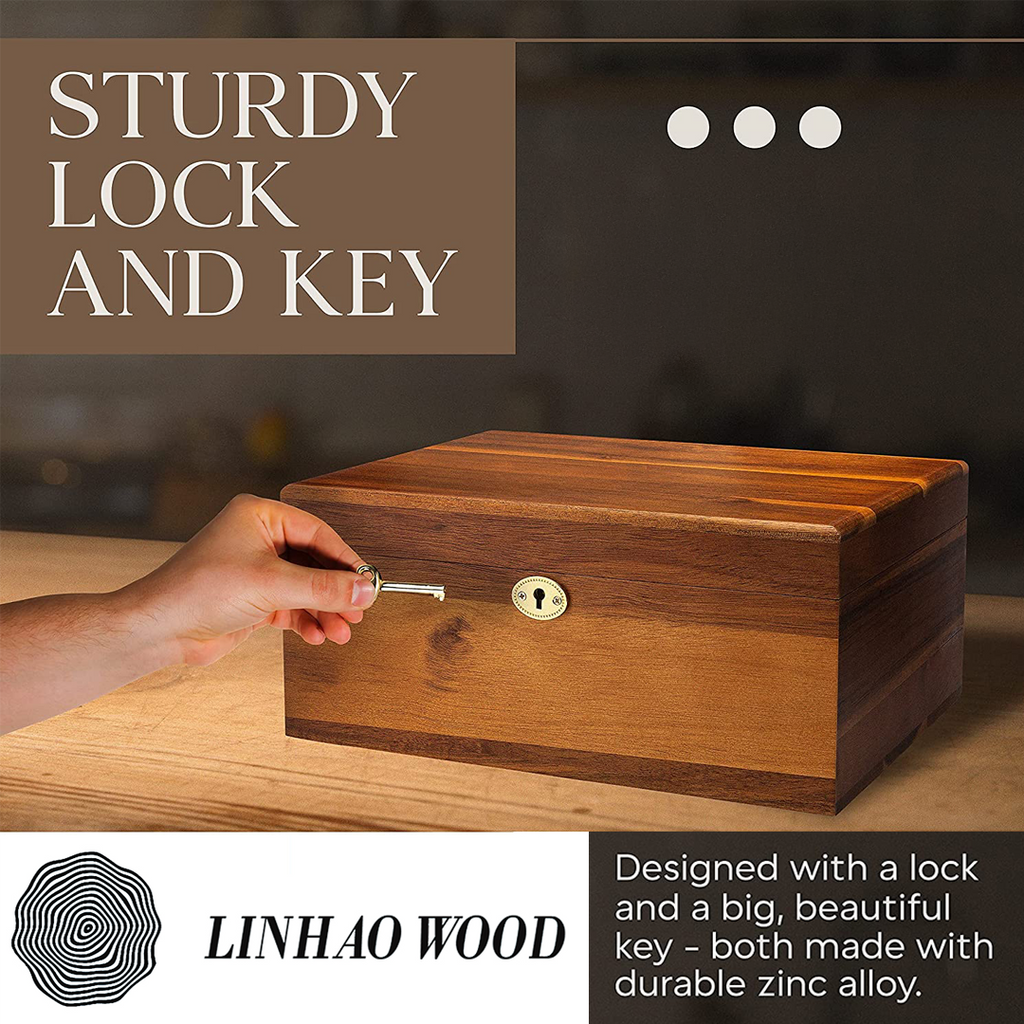 Wooden Hand Crafted Keepsake Box