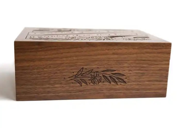 Decorative Custom Wooden Keepsake Box